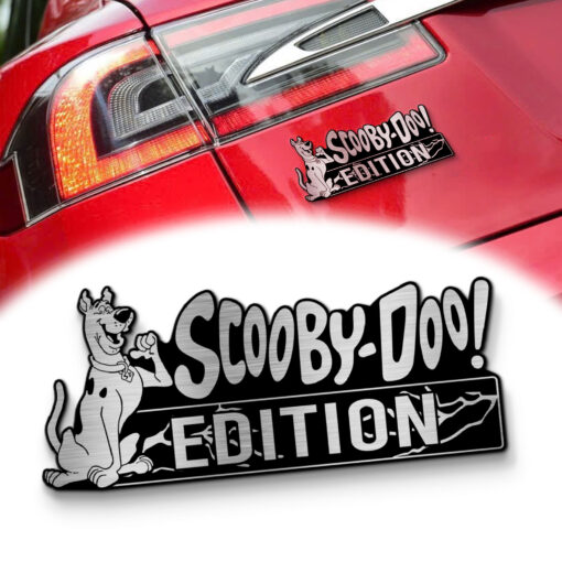 Scooby-Doo Edition Laser Engraved Car Name Badge 1