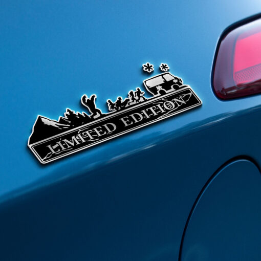 Scooby-Doo Trees and Mountain Edition Laser Engraved Car Name Badge - Image 6