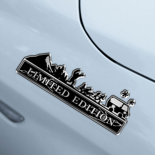 Scooby-Doo Trees and Mountain Edition Laser Engraved Car Name Badge - Image 5