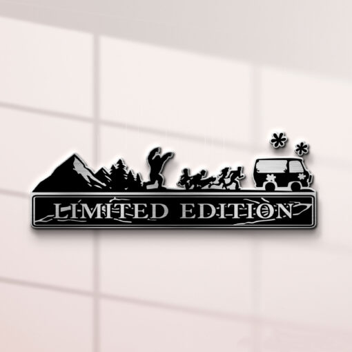 Scooby-Doo Trees and Mountain Edition Laser Engraved Car Name Badge - Image 2