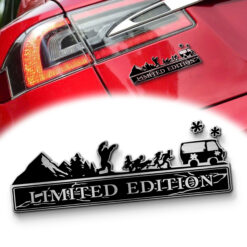 Scooby-Doo Trees and Mountain Edition Laser Engraved Car Name Badge
