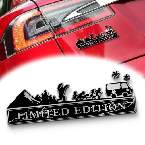 Scooby-Doo Trees and Mountain Edition Laser Engraved Car Name Badge