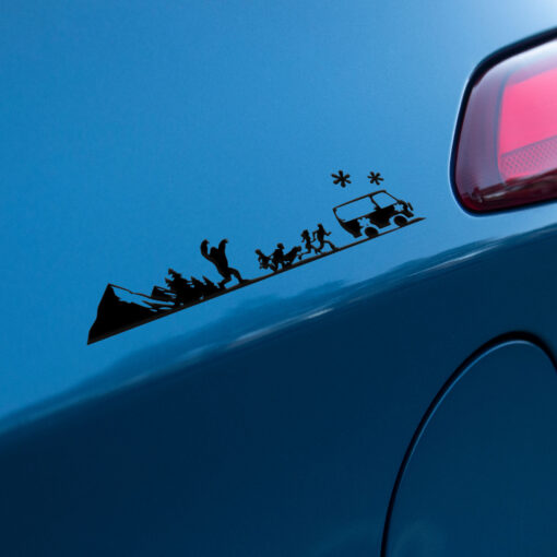 Scooby-Doo Trees and Mountain Edition Laser Engraved Car Name Badge - Image 12