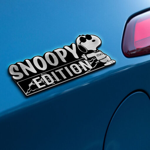 Snoopy Edition Laser Engraved Car Name Badge - Image 5