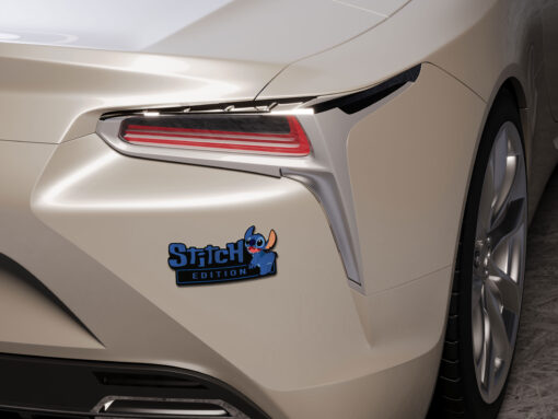 Stitch Experiment 626 Edition Laser Engraved Car Name Badge 3 - Image 3