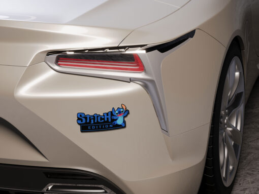 Stitch Experiment 626 Edition Laser Engraved Car Name Badge 4 - Image 3