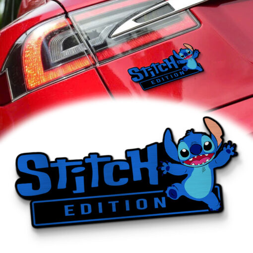 Stitch Experiment 626 Edition Laser Engraved Car Name Badge 4