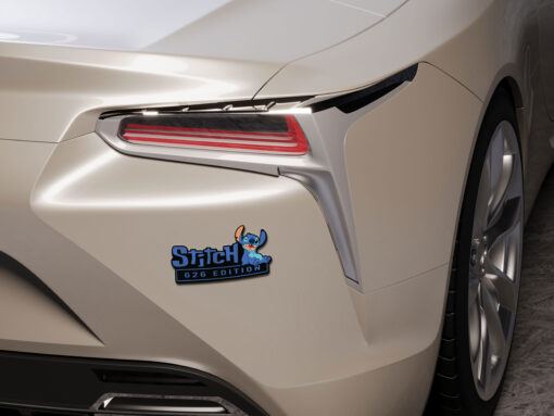 Stitch Experiment 626 Edition Laser Engraved Car Name Badge 6 - Image 3