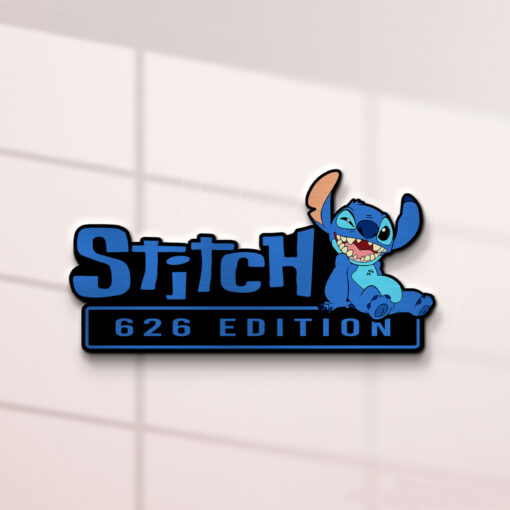 Stitch Experiment 626 Edition Laser Engraved Car Name Badge 6 - Image 2
