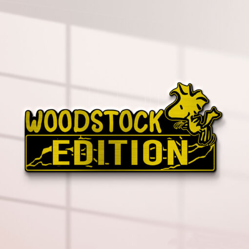 Woodstock Edition Laser Engraved Car Name Badge - Image 2