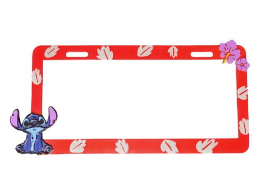 Stitch License Plate Frame