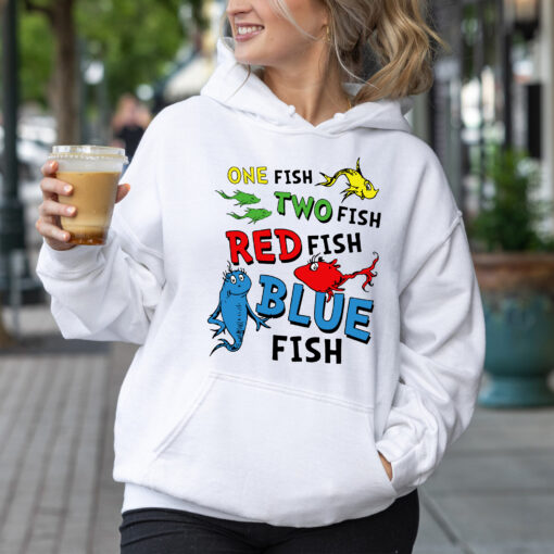 Dr Seuss One Fish Two Fish Shirt - Image 5