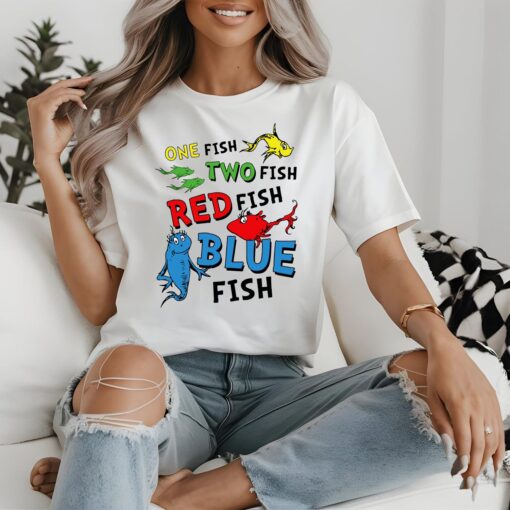 Dr Seuss One Fish Two Fish Shirt - Image 2