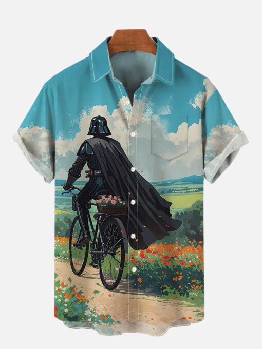 Star War Field Bike Samurai Hawaiian Shirt