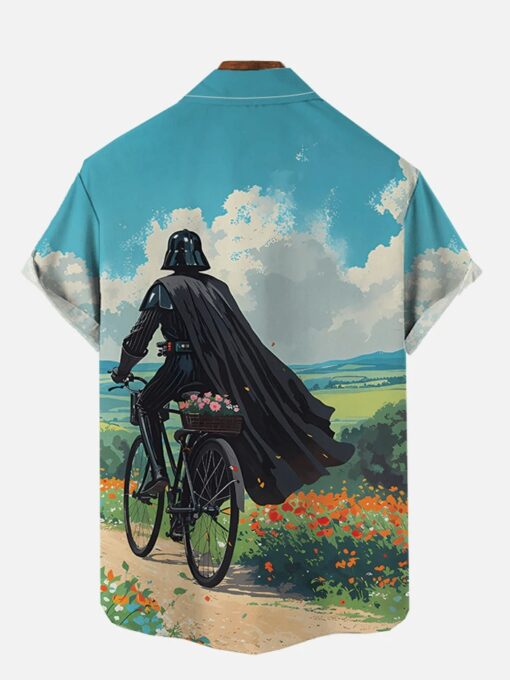 Star War Field Bike Samurai Hawaiian Shirt - Image 2