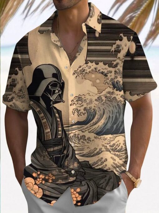 Star War Ukiyoe Hawaiian Shirt - Image 2