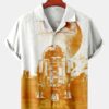 Star Wars Retro Planet Print Hawaiian Shirt