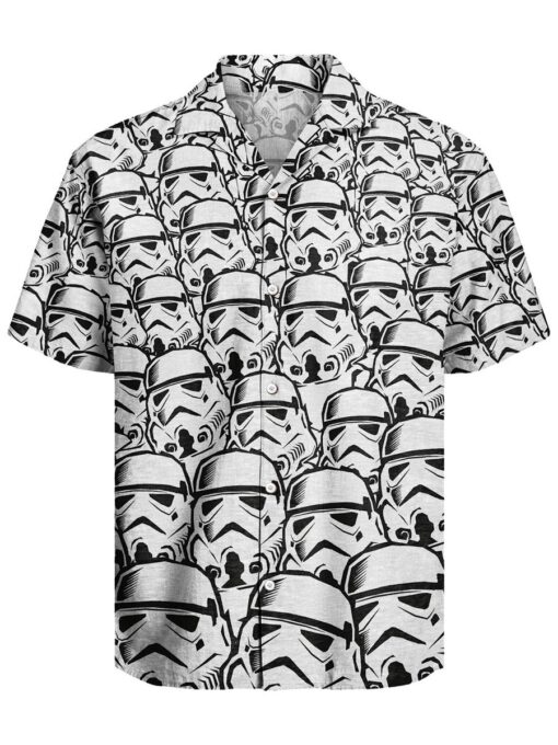 Star Wars Stormtrooper Retro Planet Print Hawaiian Shirt
