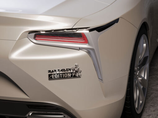 The Book Of Souls Edition Laser Engraved Car Name Emblem Badges - Image 4