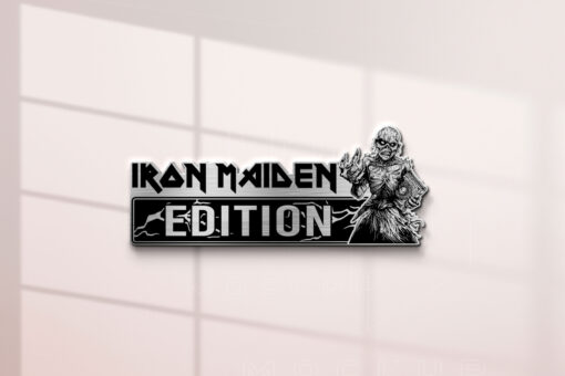 The Book Of Souls Edition Laser Engraved Car Name Emblem Badges - Image 3