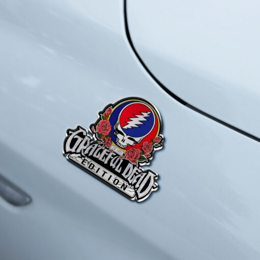 Grateful Dead Skull Version Edition Laser Engraved Car Emblem - Image 4