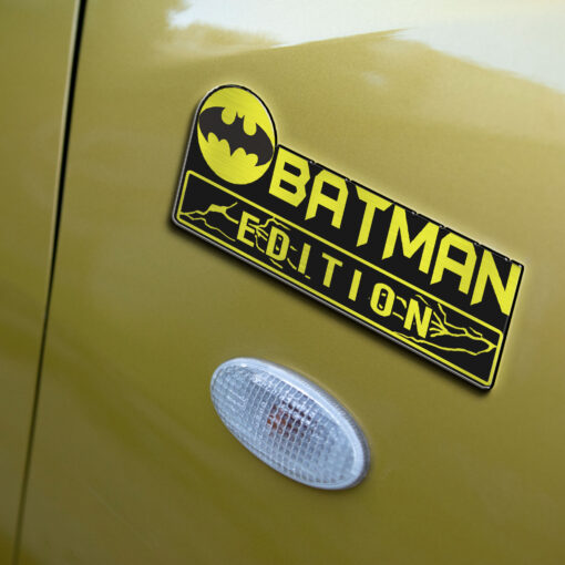 Batman Edition Laser Engraved Car Name Badge - Image 5