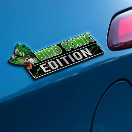 Bird Sonic Edition Laser Engraved Car Name Badge - Image 3