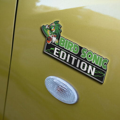 Bird Sonic Edition Laser Engraved Car Name Badge - Image 5
