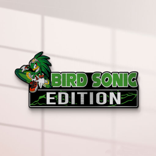Bird Sonic Edition Laser Engraved Car Name Badge - Image 2