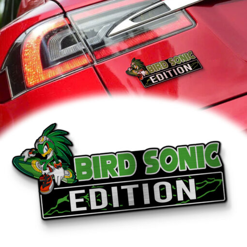 Bird Sonic Edition Laser Engraved Car Name Badge