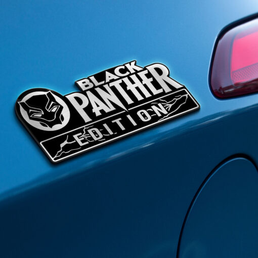 Black Panther Edition Laser Engraved Car Name Badge - Image 6