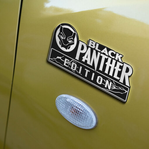 Black Panther Edition Laser Engraved Car Name Badge - Image 4