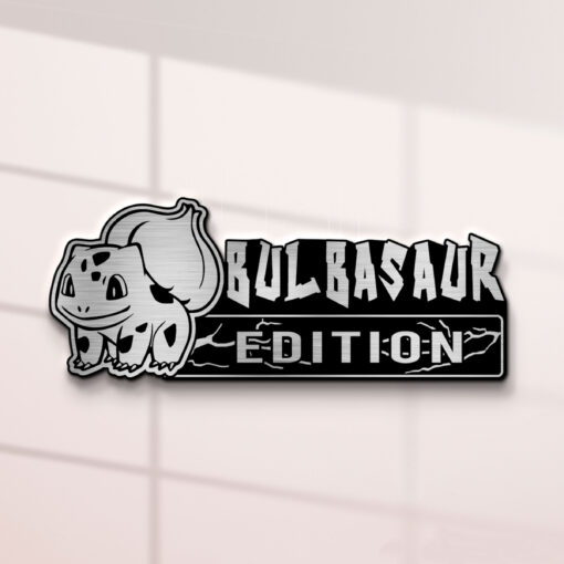 Bulbasaur Edition Laser Engraved Car Name Badge - Image 2