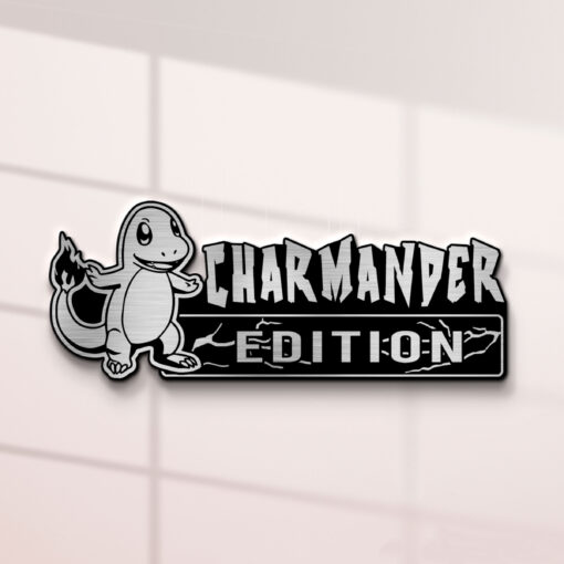 Charmander Edition Laser Engraved Car Name Badge - Image 2