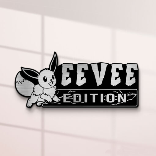 Eevee Edition Laser Engraved Car Name Badge - Image 2