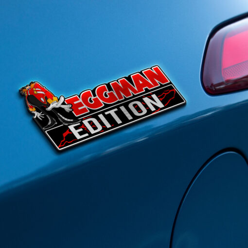 Eggman Edition Laser Engraved Car Name Badge - Image 3