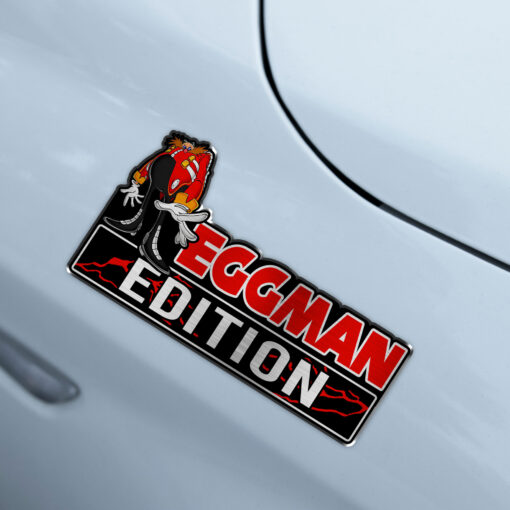 Eggman Edition Laser Engraved Car Name Badge - Image 4