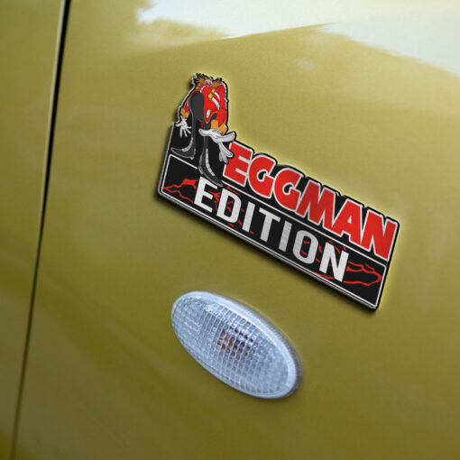 Eggman Edition Laser Engraved Car Name Badge - Image 5