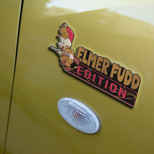 Elmer Fudd Edition Laser Engraved Car Name Badge - Image 5