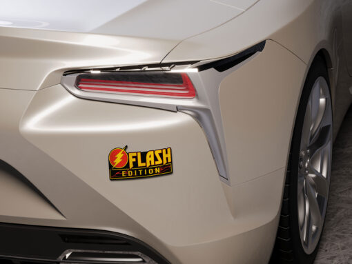 Flash Edition Laser Engraved Car Name Badge - Image 3