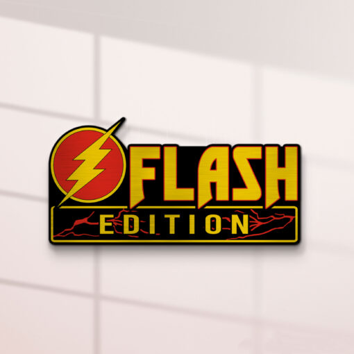 Flash Edition Laser Engraved Car Name Badge - Image 2