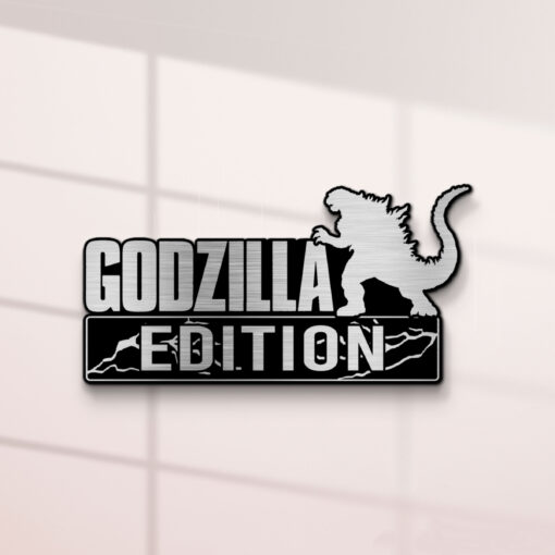 Godzilla Edition Laser Engraved Car Name Badge - Image 2