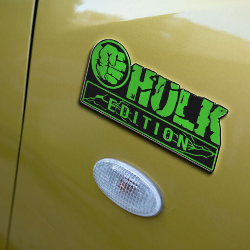 Hulk Edition Laser Engraved Car Name Badge - Image 4