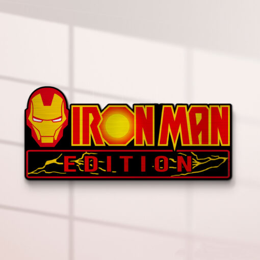 Iron man Edition Laser Engraved Car Name Badge - Image 2