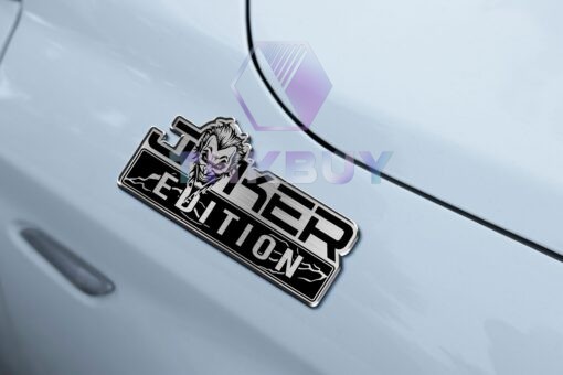 Joker Edition Laser Engraved Car Name Badge - Image 5