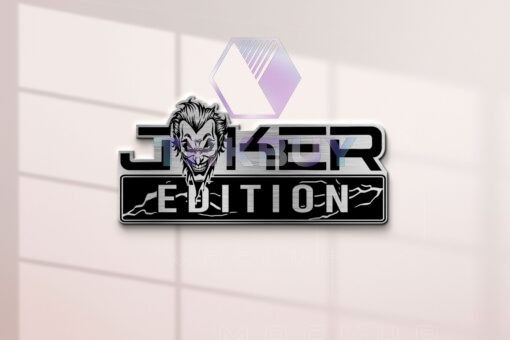 Joker Edition Laser Engraved Car Name Badge - Image 2