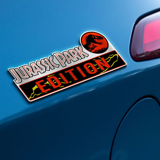 Jurassic Park Edition Laser Engraved Car Name Badge - Image 3