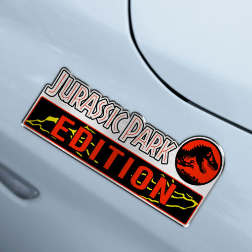 Jurassic Park Edition Laser Engraved Car Name Badge - Image 4