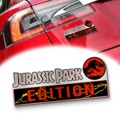 Jurassic Park Edition Laser Engraved Car Name Badge