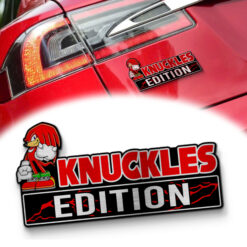 Knuckles Edition Laser Engraved Car Name Badge